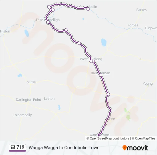719 Bus Line Map