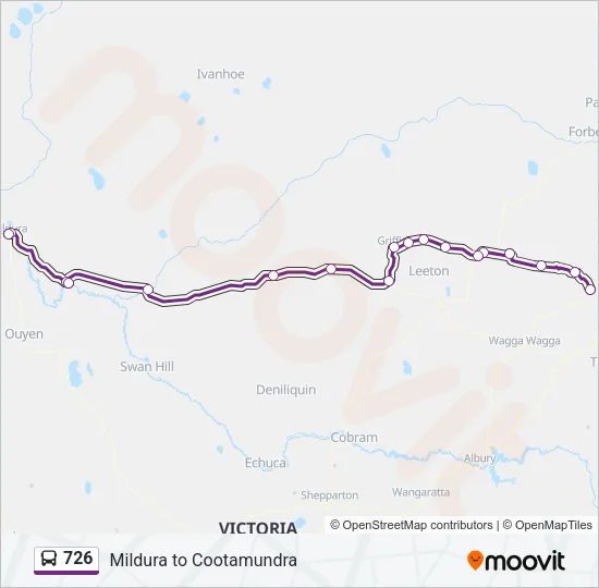 726 Bus Line Map