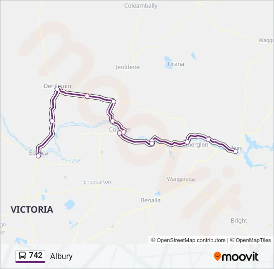 742 Bus Line Map
