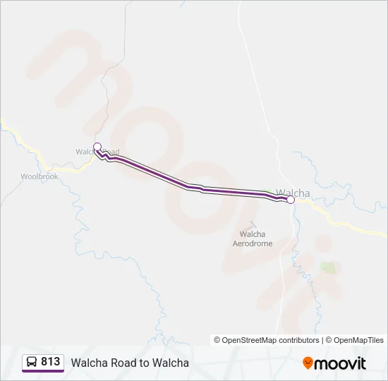 813 Bus Line Map