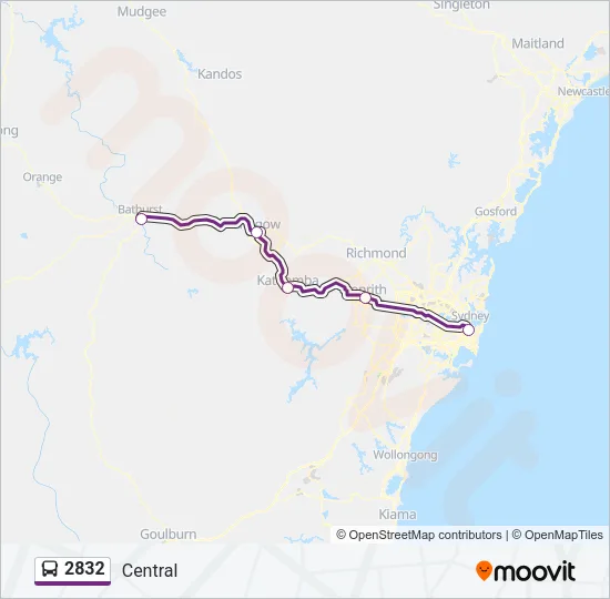 2832 Bus Line Map