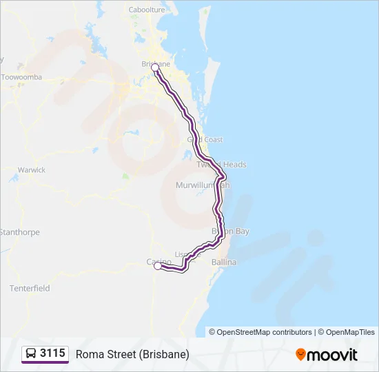 3115 Bus Line Map
