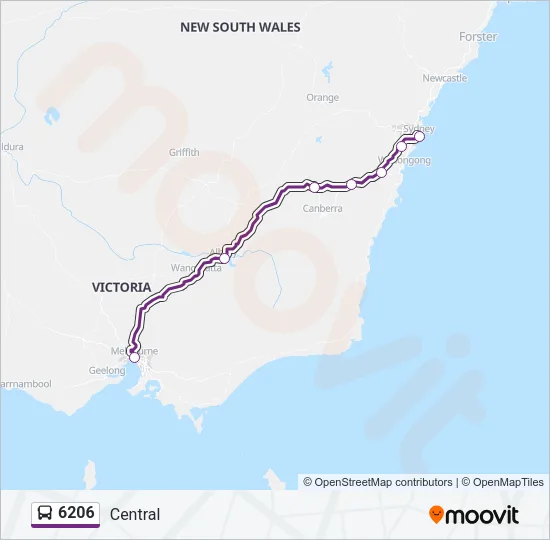 6206 Bus Line Map