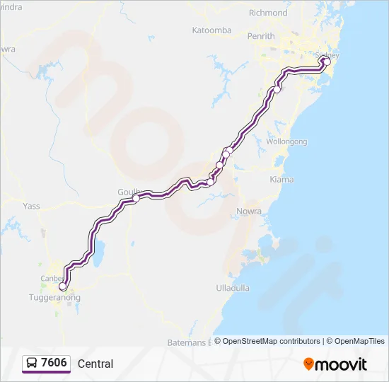 7606 Route: Schedules, Stops & Maps - Central (Updated)