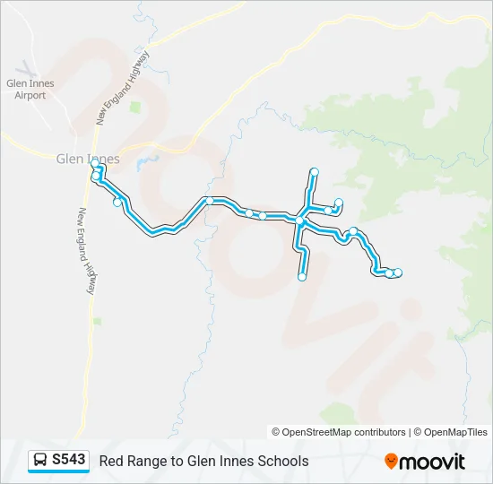 S543 Bus Line Map