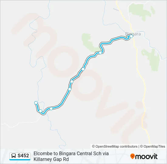 S452 Bus Line Map