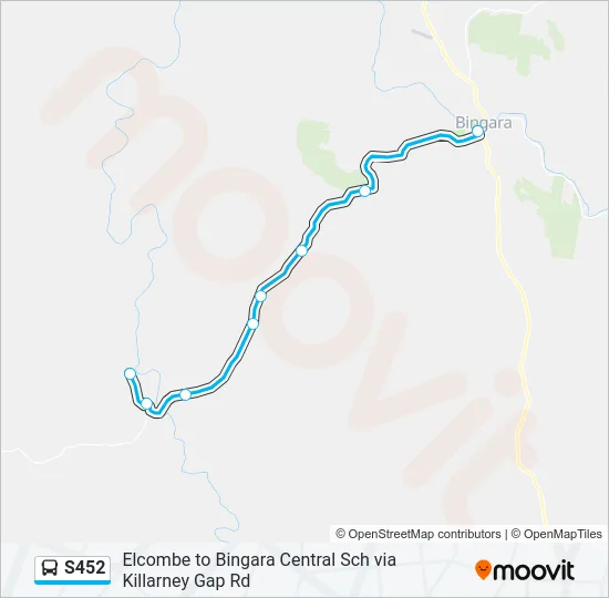S452 Bus Line Map