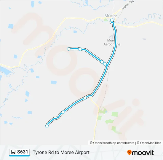 S631 Bus Line Map