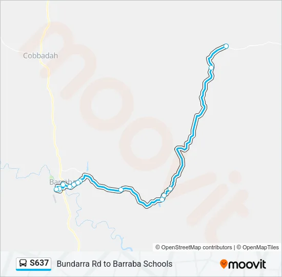S637 Bus Line Map