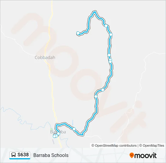 S638 Bus Line Map