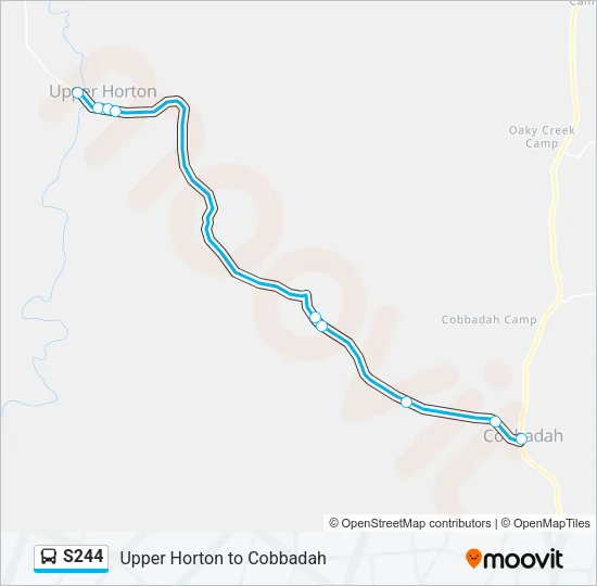 S244 Bus Line Map
