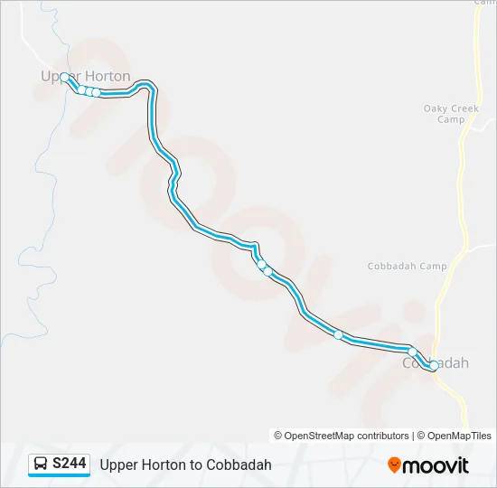 S244 Bus Line Map