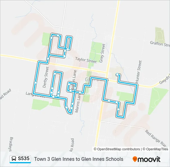 S535 Bus Line Map