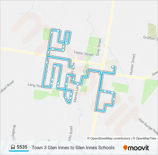 S535 Bus Line Map