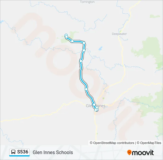 S536 Bus Line Map