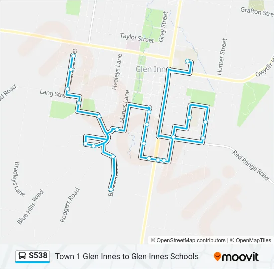 S538 Bus Line Map