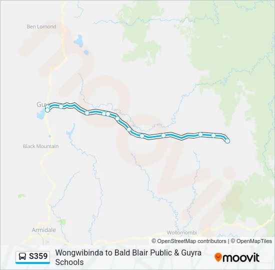 S359 Bus Line Map
