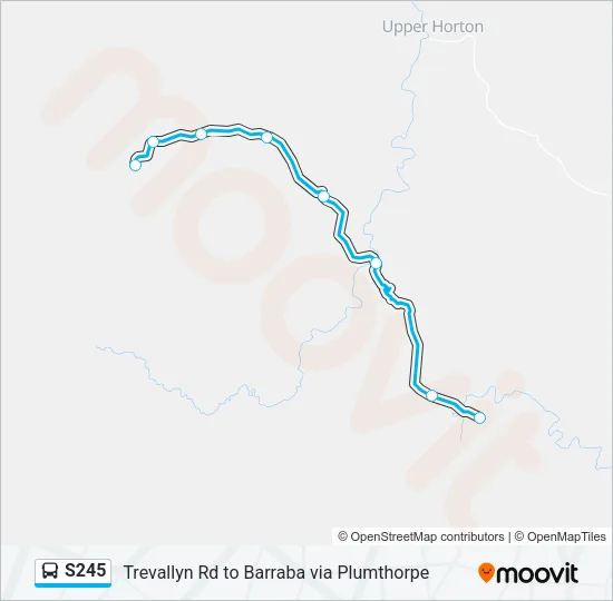 S245 Bus Line Map