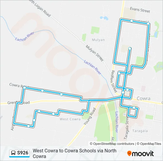 S926 Bus Line Map