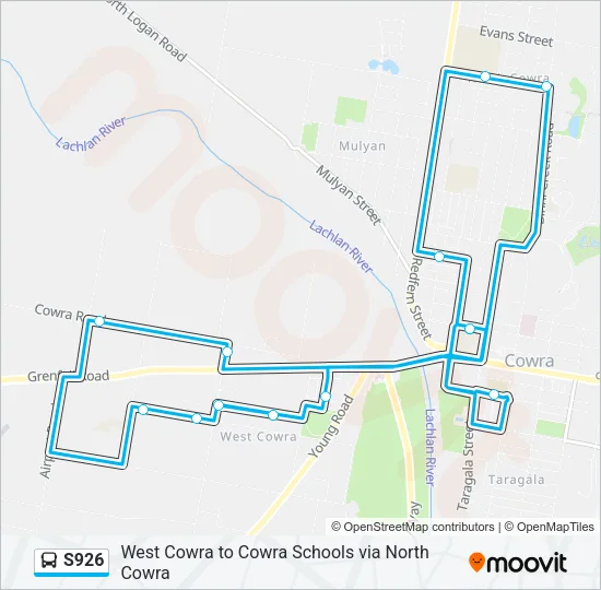 S926 Bus Line Map