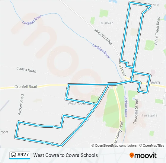 S927 Bus Line Map