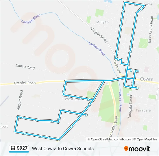 S927 Bus Line Map