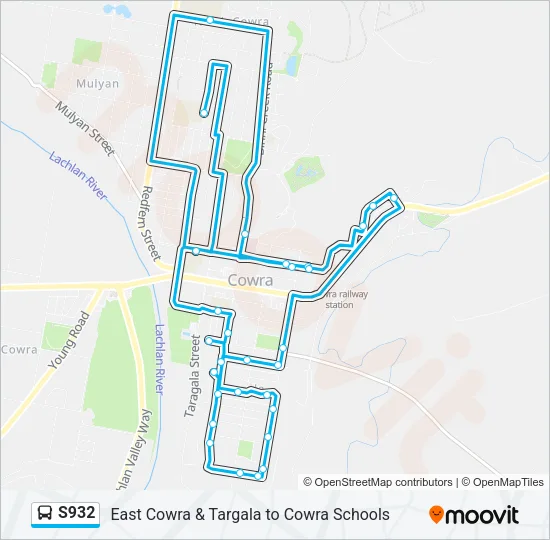 S932 Bus Line Map