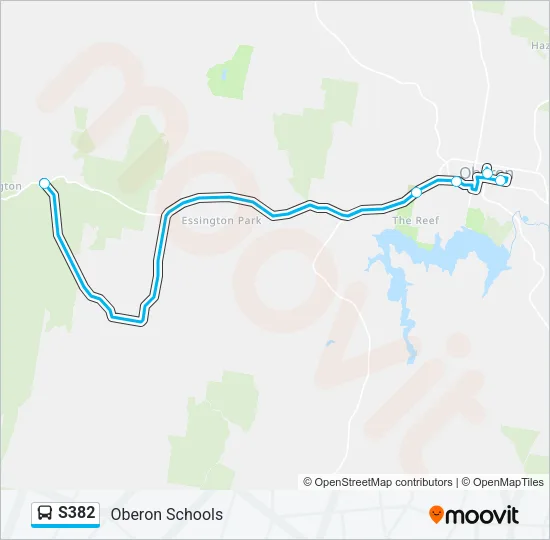 S382 Bus Line Map