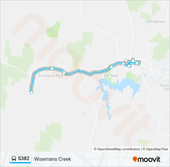 S382 Bus Line Map
