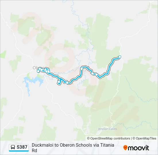 S387 Bus Line Map
