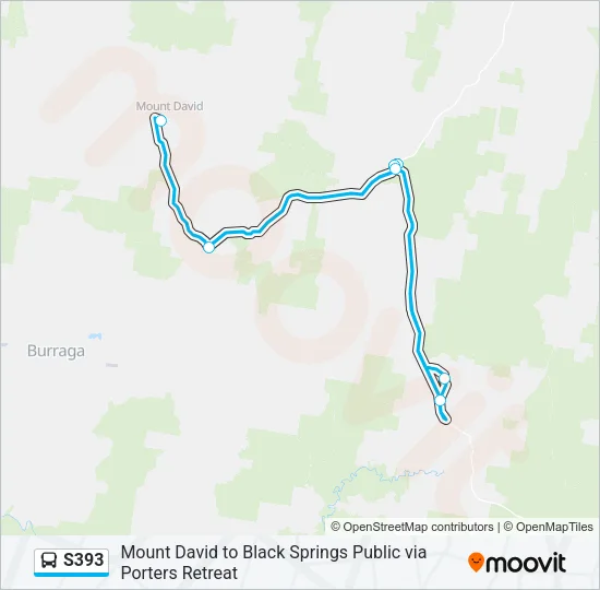 S393 Bus Line Map
