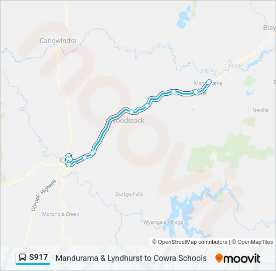 S917 Bus Line Map