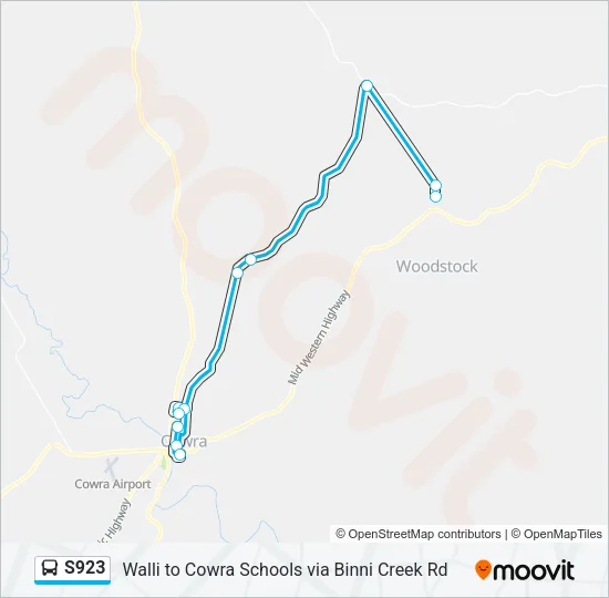 S923 Bus Line Map