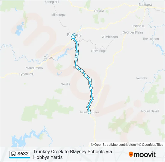 S632 Bus Line Map