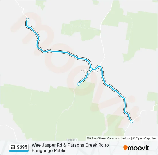 S695 Bus Line Map