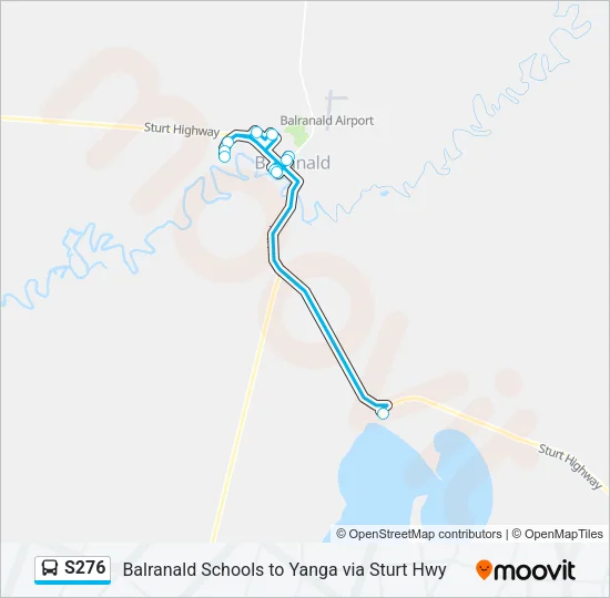S276 Bus Line Map