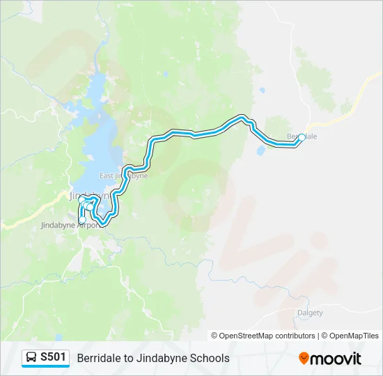 S501 Bus Line Map