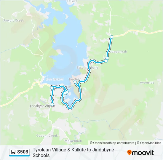 S503 Bus Line Map