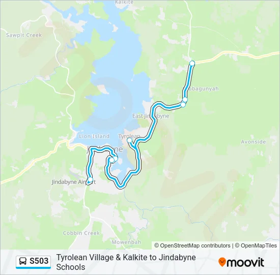 S503 Bus Line Map