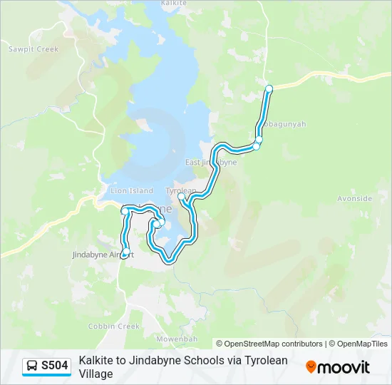 S504 Bus Line Map