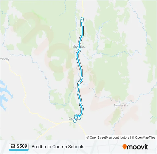 S509 Bus Line Map