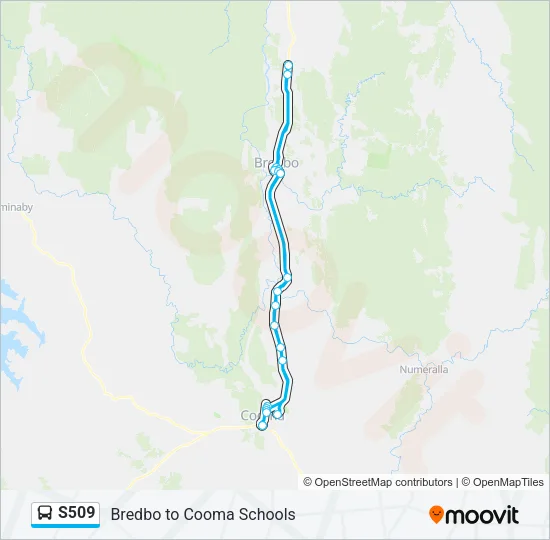 S509 Bus Line Map