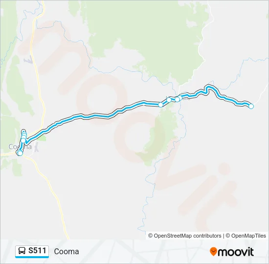 S511 Bus Line Map