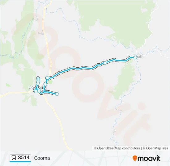 S514 Bus Line Map