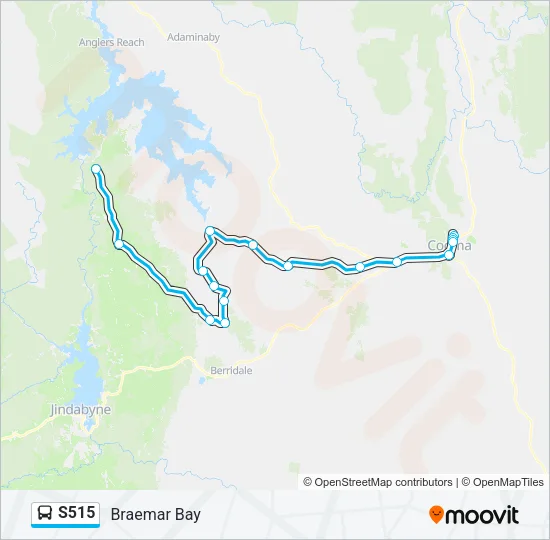 S515 Bus Line Map