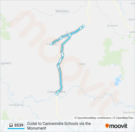 S539 Bus Line Map