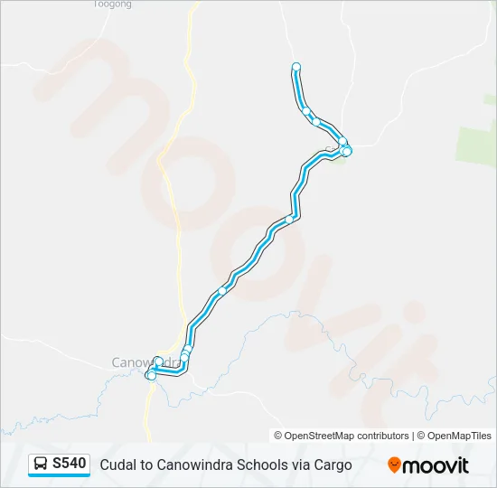 S540 Bus Line Map