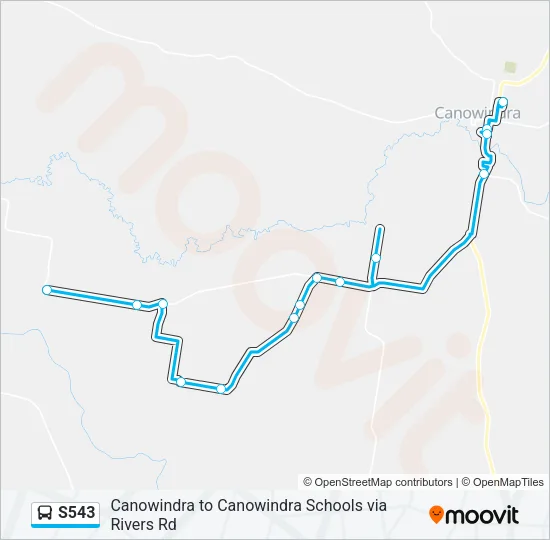 S543 Bus Line Map