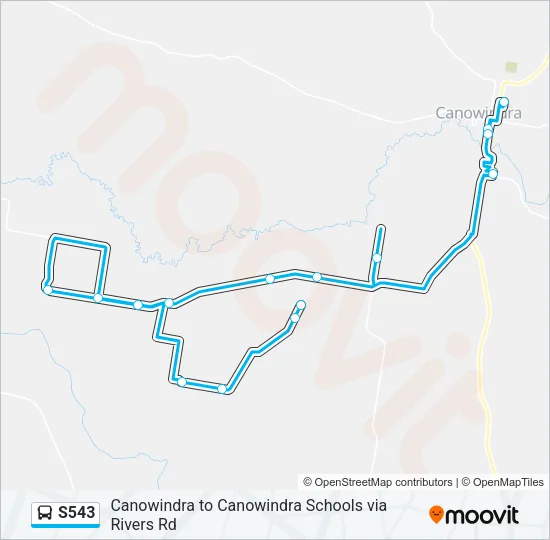 S543 Bus Line Map