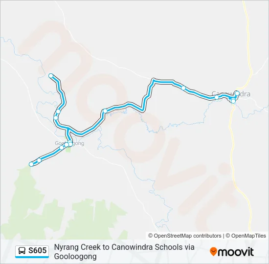 S605 Bus Line Map